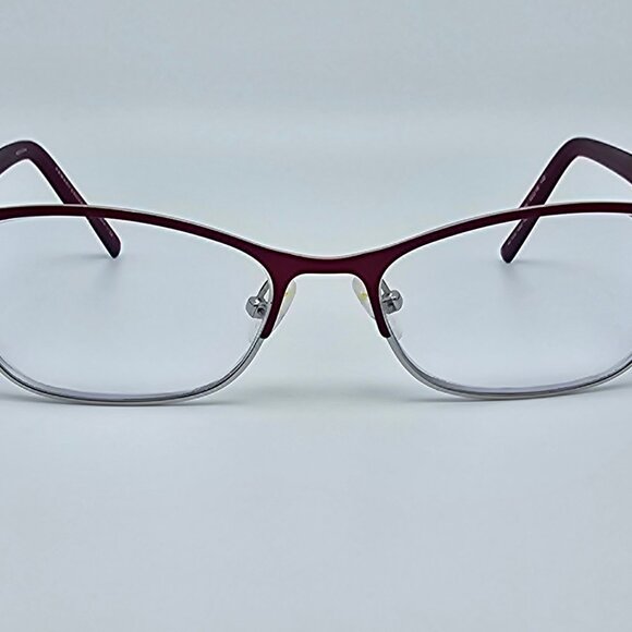 *SOLD* Armani Exchange AX1010 6050 Satin Berry Jam Silver Eyeglasses Frame - Picture 2 of 12